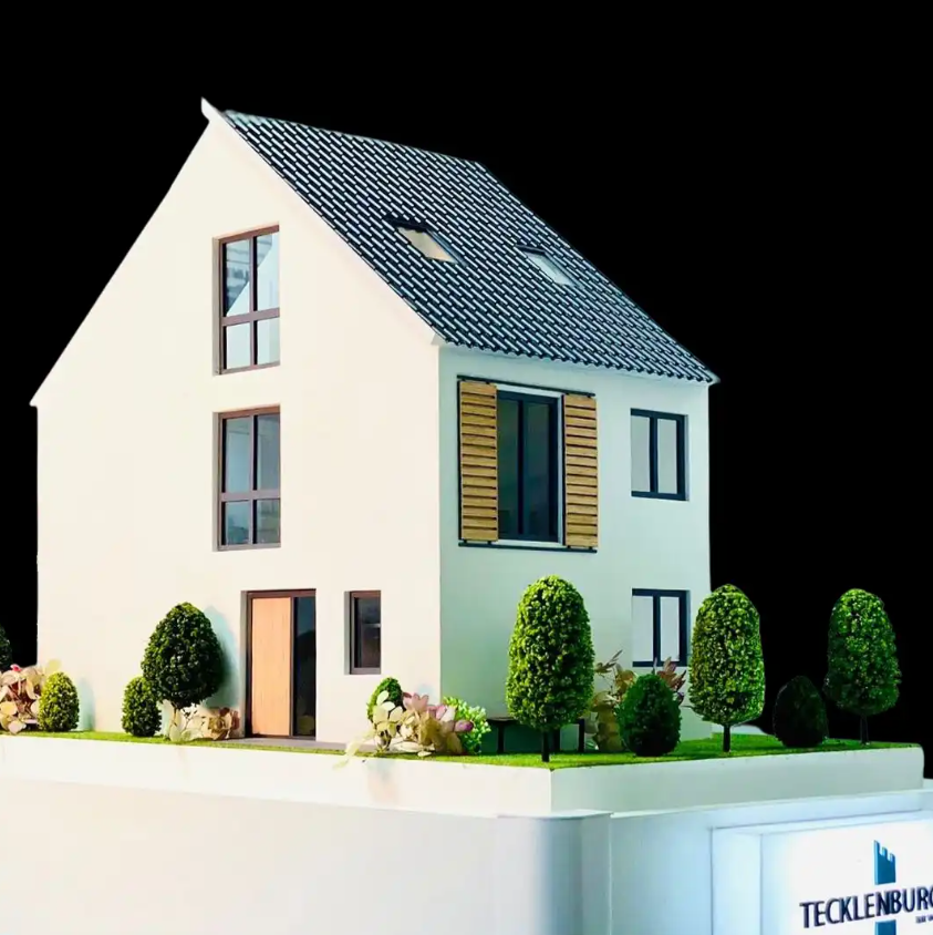 Tecklenburg 1:25 Architecture Model: A realistic view of the details of the villa design