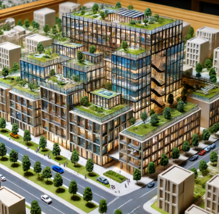 Çanakkale'de Ari Mimari Model Yapımı tarafından yapılmış detaylı bir mimari model.