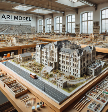 Flensburg'da Ari Mimari Model Yapımı tarafından yapılan detaylı bir model.