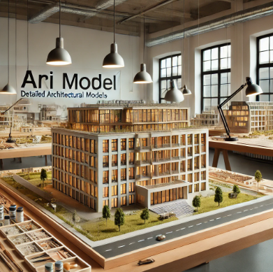 Ari Mimari Model Yapımı tarafından Ratingen'da yapılmış detaylı mimari model.