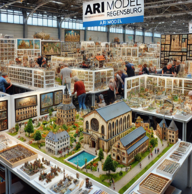  Ari Mimari Model Yapımı'nın Manisa Model Yapımı Fuarı'nda sergilediği detaylı modeller.