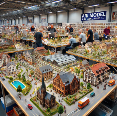  Ari Mimari Model Yapımı'nın Samsun Model Yapımı Fuarı'nda sergilediği detaylı modeller.