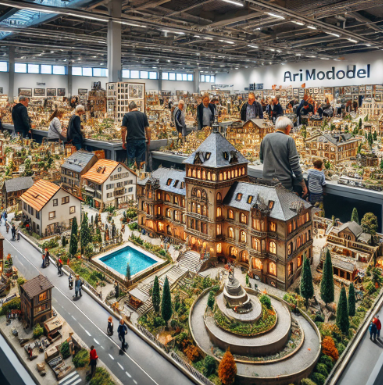 Ari Mimari Model Yapımı standında sergilenen detaylı maketler, Gütersloh Model Yapımı Fuarı'nda büyük ilgi görüyor.