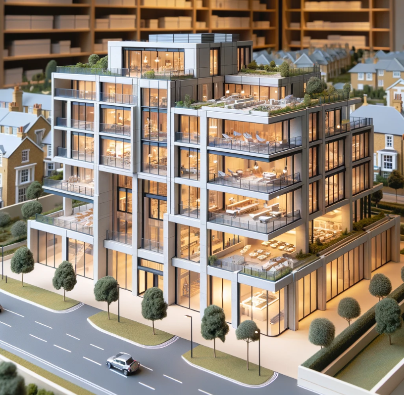 Ari Mimari Model Yapımı tarafından yapılan detaylı mimari model, İzmir'deki projeleriniz için yüksek kaliteli ve gerçekçi bir görselleştirme sunar.